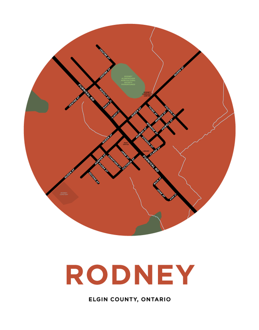Rodney Map Print