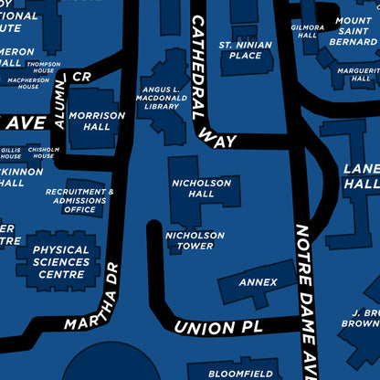 St. Francis Xavier University Map Print