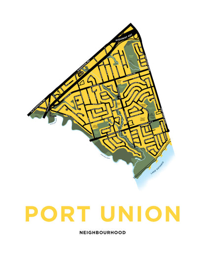 Port Union Map Print