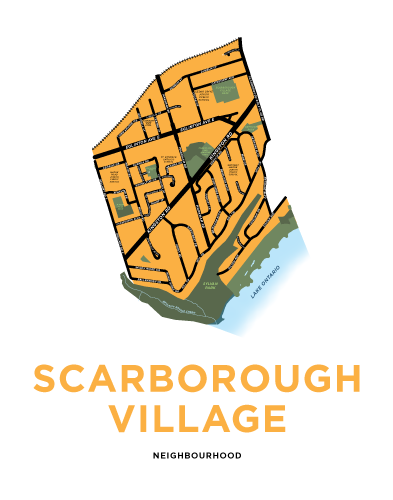 Scarborough Village Neighbourhood Map Print