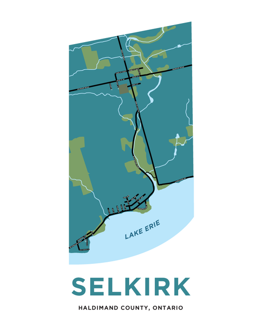 Selkirk Village Map Print