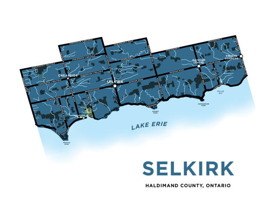Selkirk Map Print