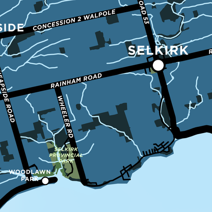 Selkirk Map Print