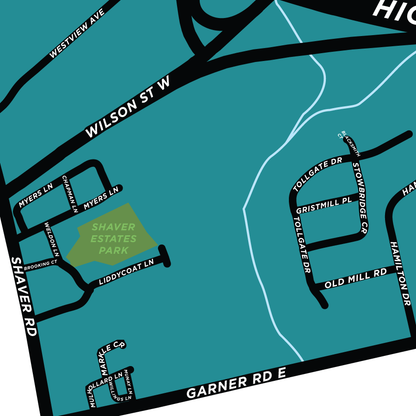 Shaver Neighbourhood Map