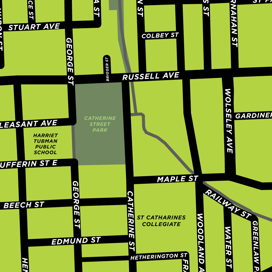Fitzgerald Neighbourhood Map Print