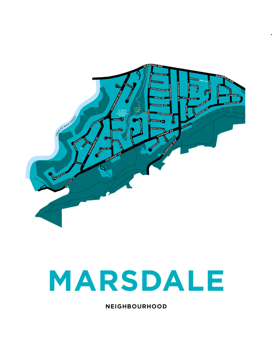 Marsdale Neighbourhood Map Print