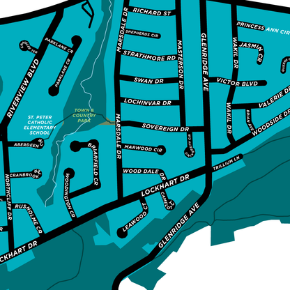 Marsdale Neighbourhood Map Print