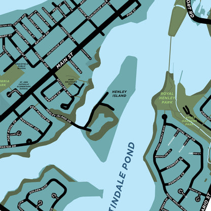 Port Dalhousie Map Print