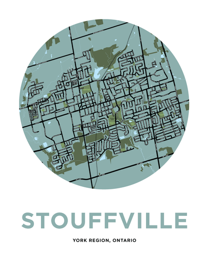 Stouffville Map Print