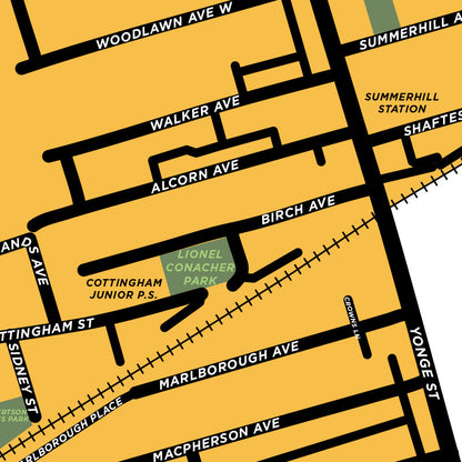 Summerhill Neighbourhood Map Print