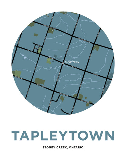 Tapleytown Map Print