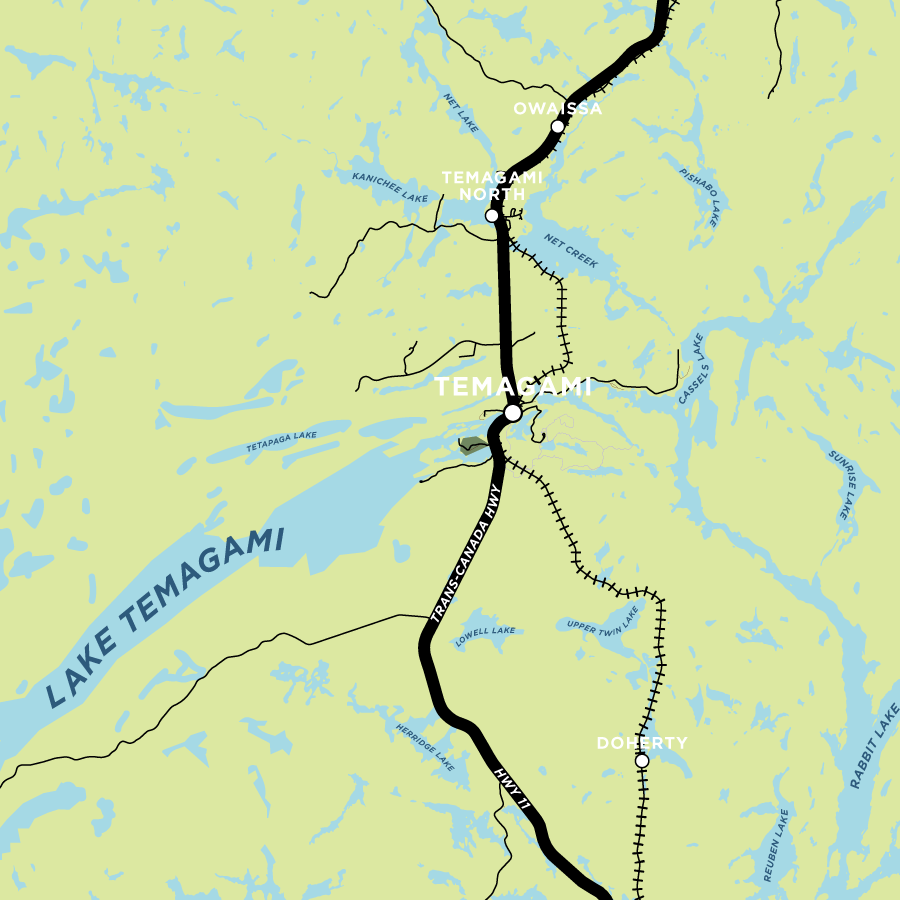 Temagami Map Print