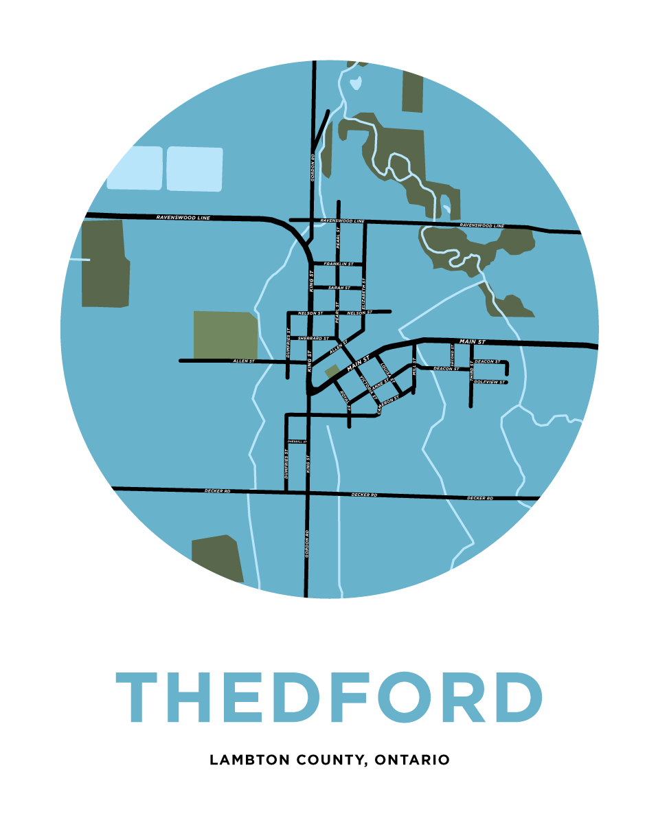 Thedford Map Print