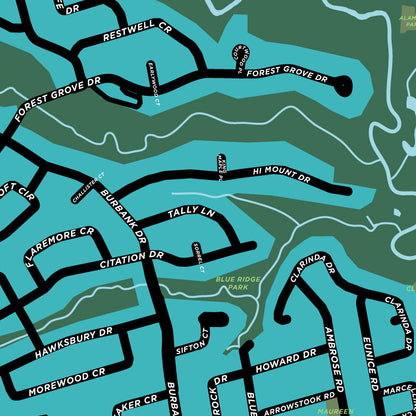 Bayview Village Neighbourhood Map Print