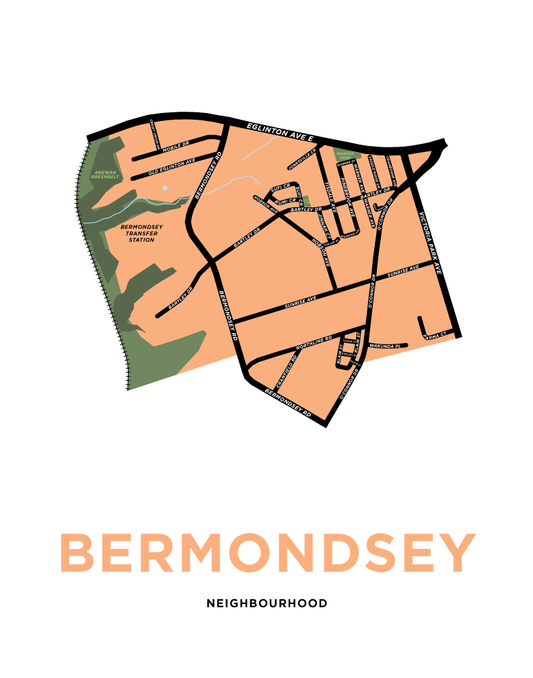 Bermondsey Neighbourhood Map Print