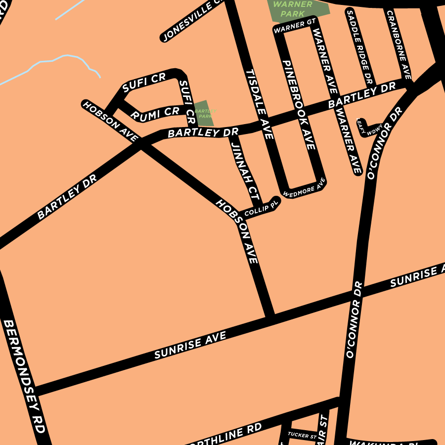 Bermondsey Neighbourhood Map Print