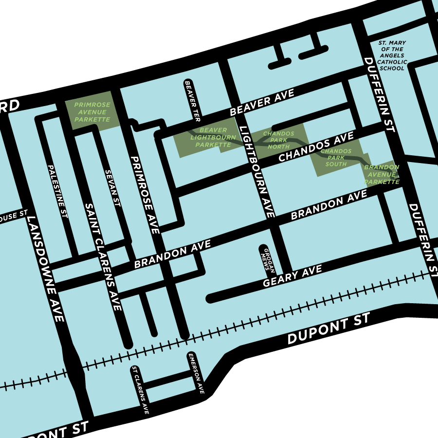 Davenport Village Neighbourhood Map Print