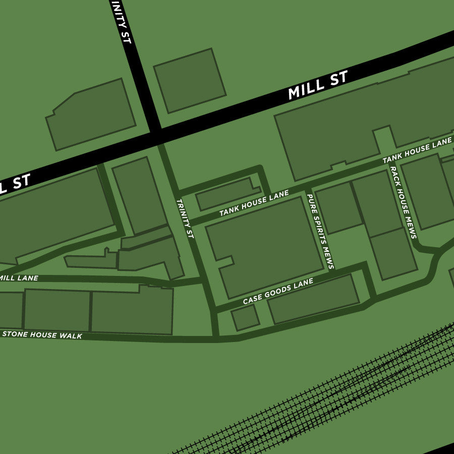Distillery District Map Print