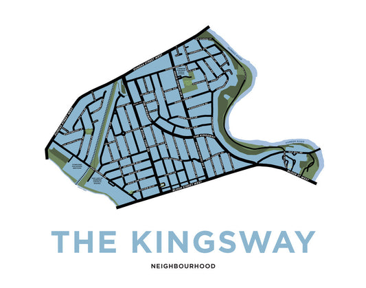 The Kingsway Neighbourhood Map Print
