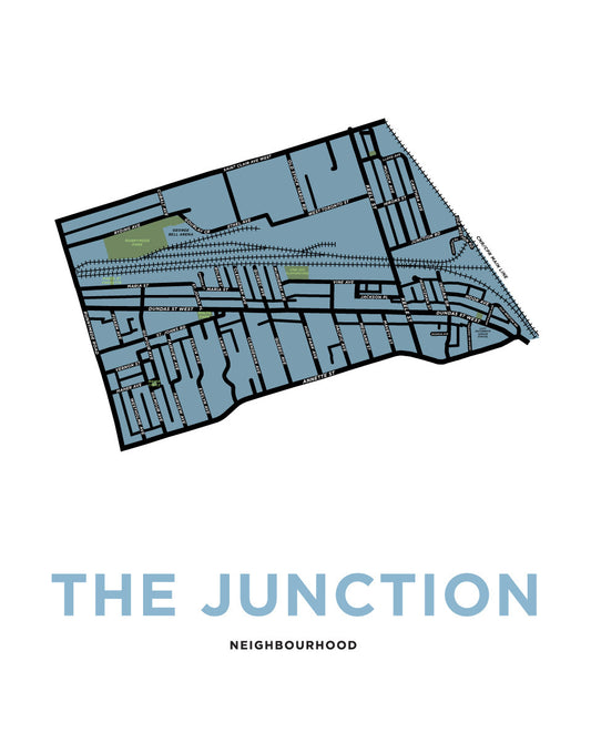 The Junction Neighbourhood Map Print (Toronto)