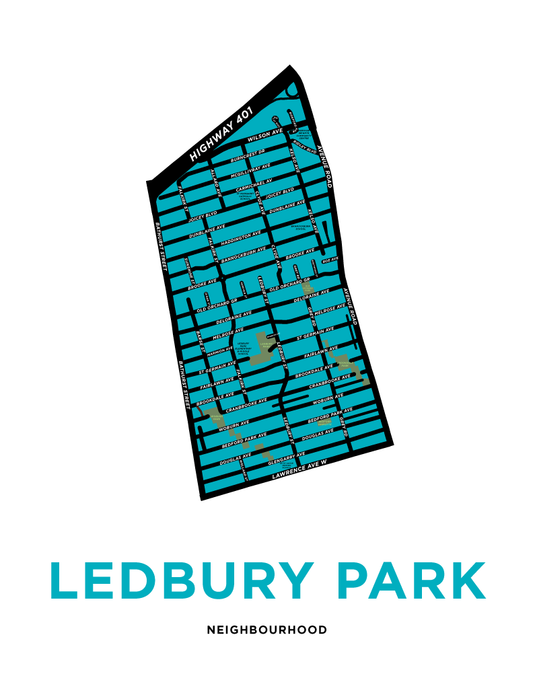 Ledbury Park Map Print