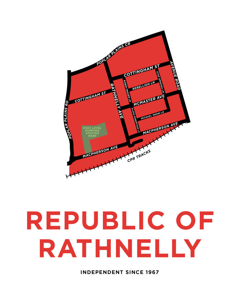 Republic of Rathnelly Map Print