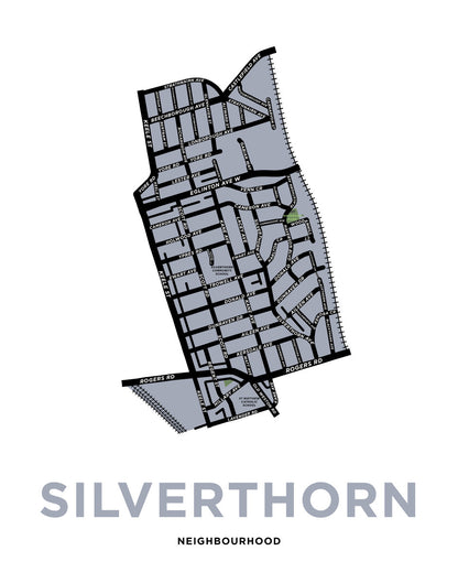 Silverthorn Neighbourhood Map Print