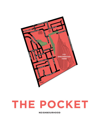 Pocket, The - Neighbourhood Map Print