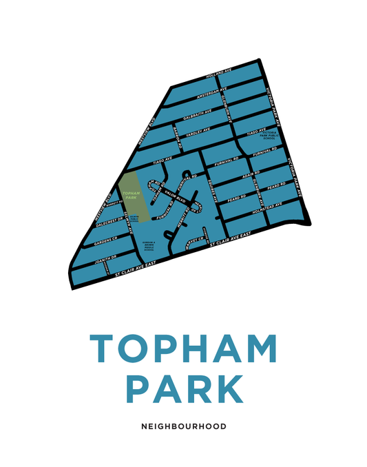 Topham Park Neighbourhood Map Print