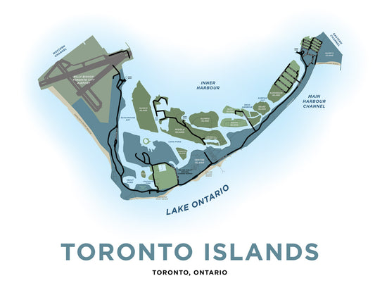 Toronto Islands Map