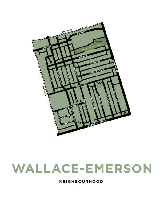 Wallace Emerson Neighbourhood Map Print