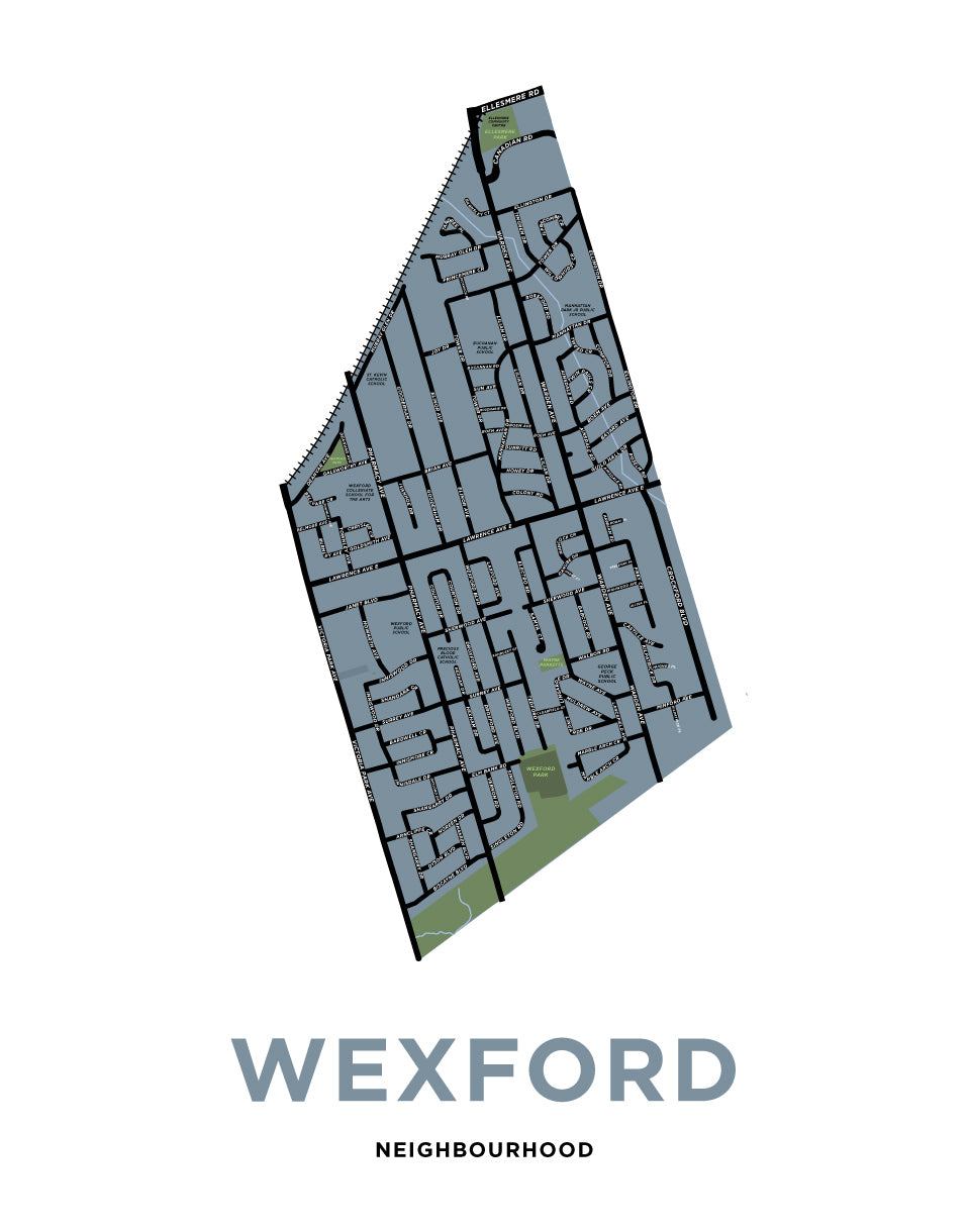 Wexford Neighbourhood Map Print