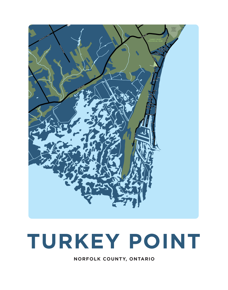 Turkey Point Map Print