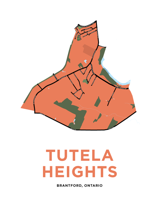 Tutela Heights Neighbourhood Map Print