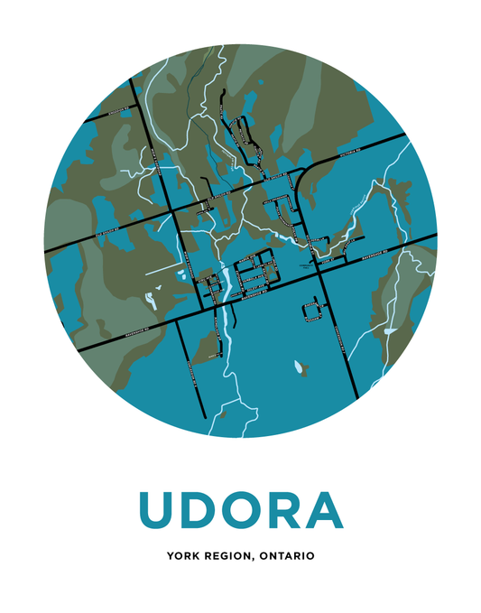 Udora Map Print