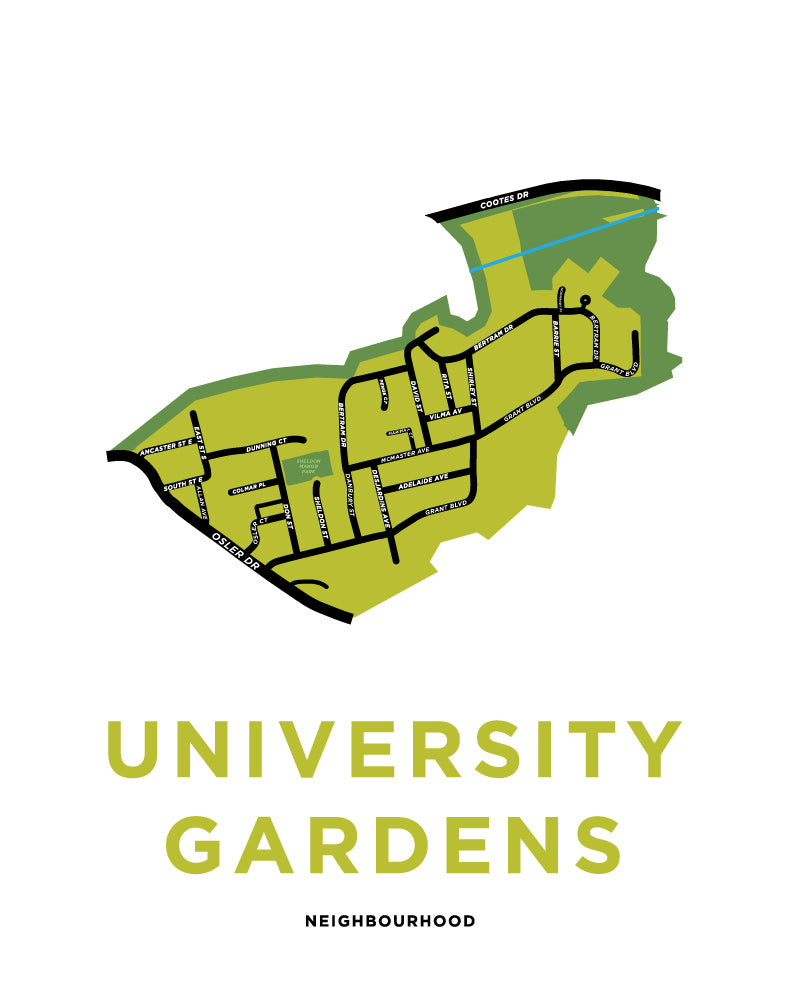 University Gardens Neighbourhood Map