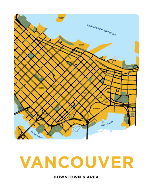 Vancouver - Downtown Neighbourhood Map