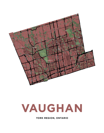 Vaughan Map Print