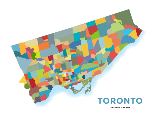 Toronto Neighbourhoods Map - Simple Version