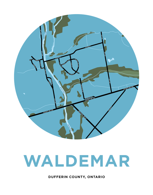 Waldemar Map Print