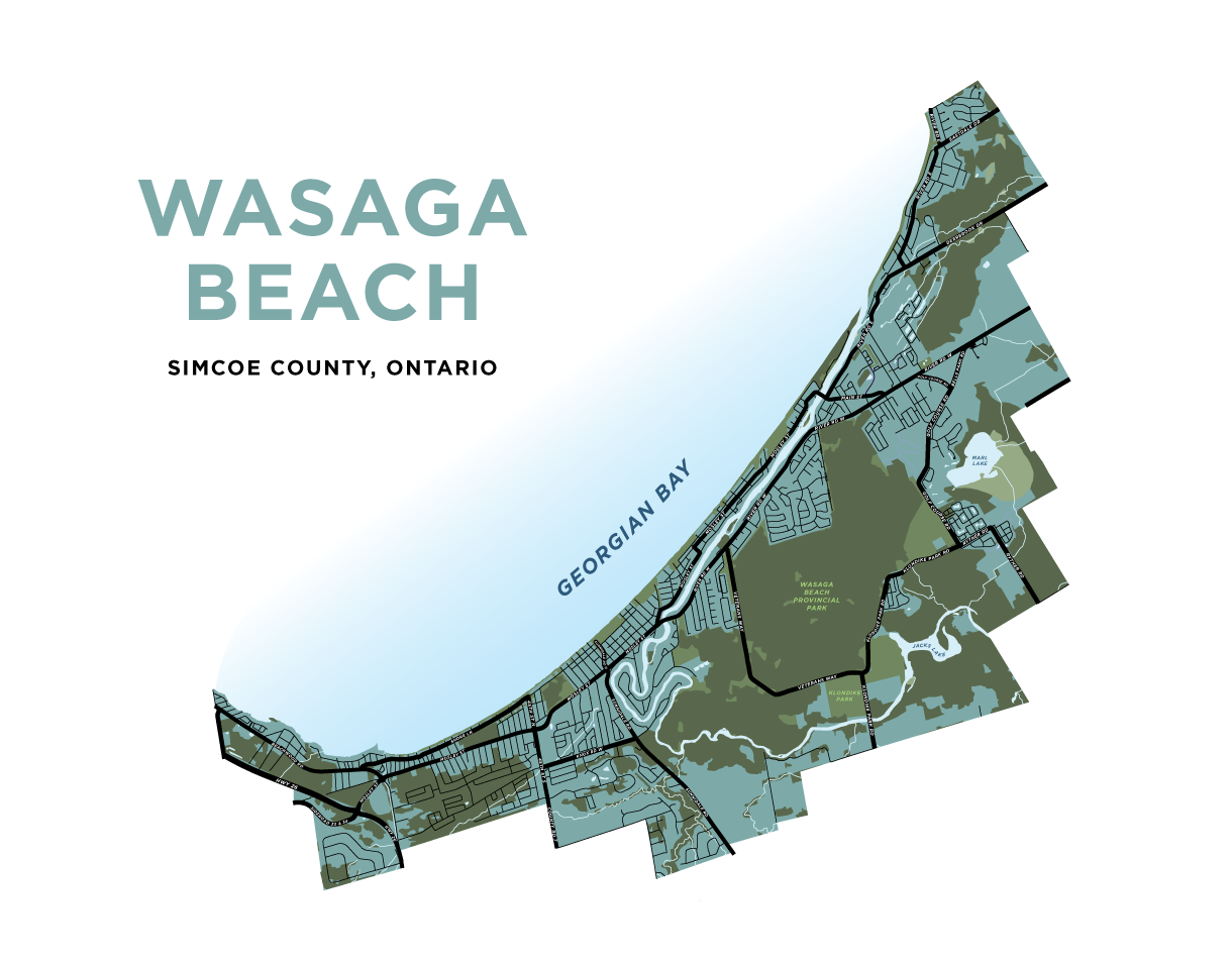 Wasaga Beach Map Print