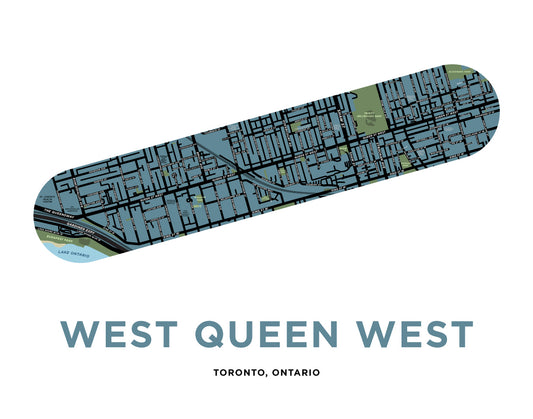 West Queen West Map Print