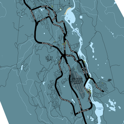 Whitehorse Map Print