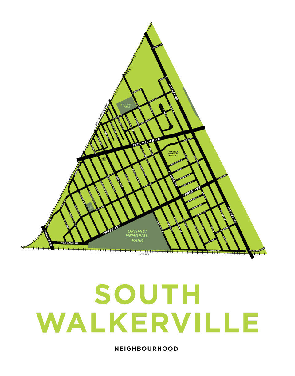 South Walkerville Neighbourhood Map Print