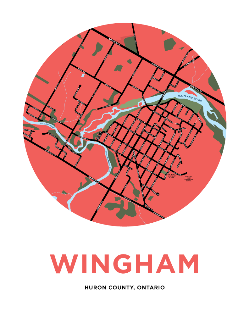 Wingham Map Print – Jelly Brothers