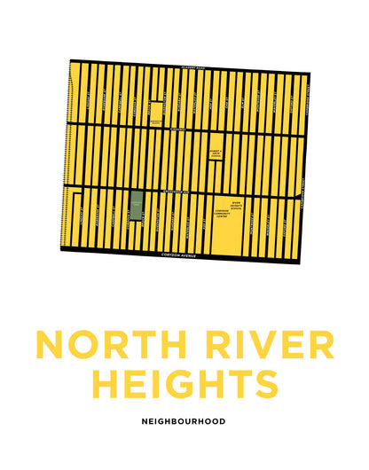 North River Heights Neighbourhood Map Print