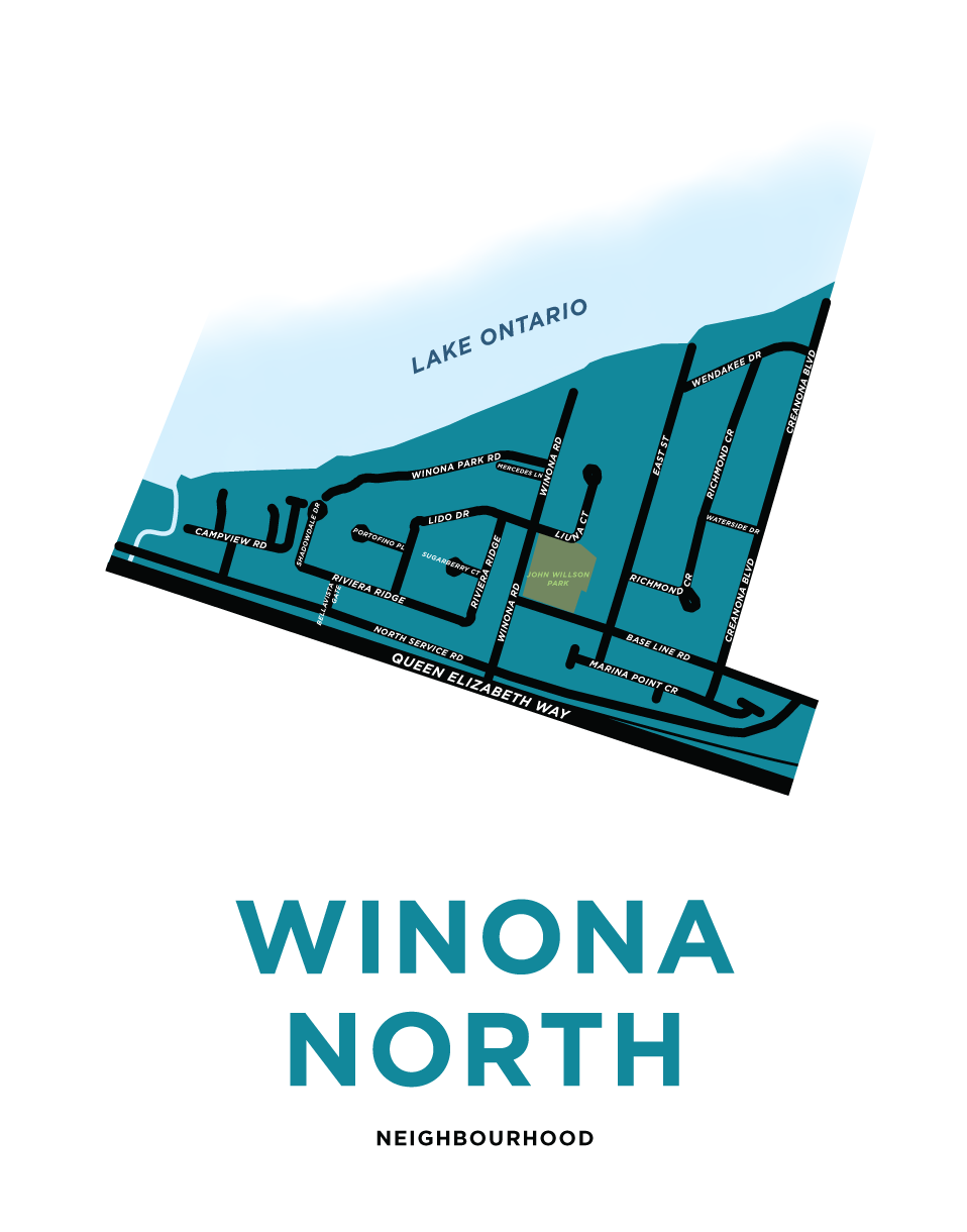 Winona North Map Print