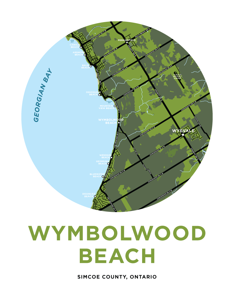 Wymbolwood Beach Map Print