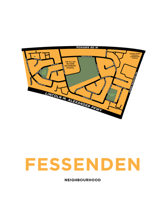Fessenden Neighbourhood Map