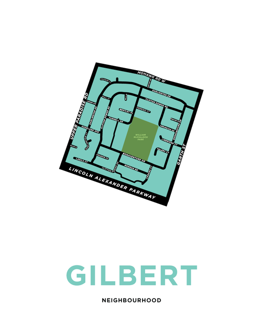 Gilbert Neighbourhood Map
